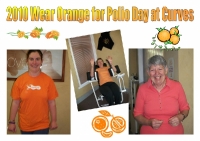 2010 Wear Orange for Polio Day at Curves