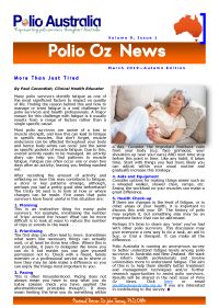 Polio Oz News March 2019