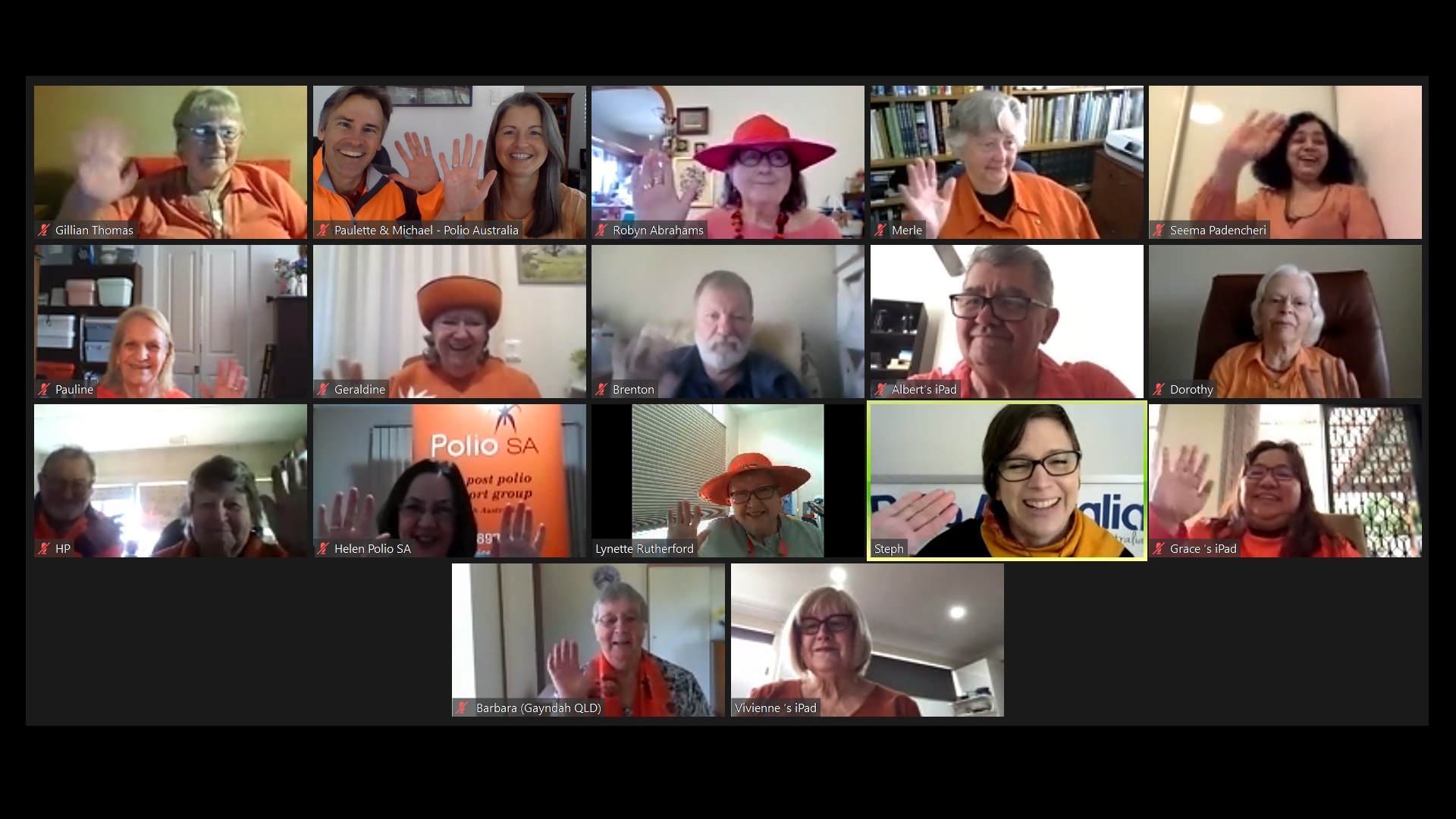 Wear Orange Zoom Picture Wave Polio Australia